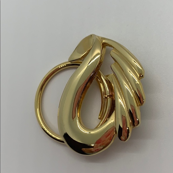 M JENT vintage scarf clip swan shape - Picture 3 of 10